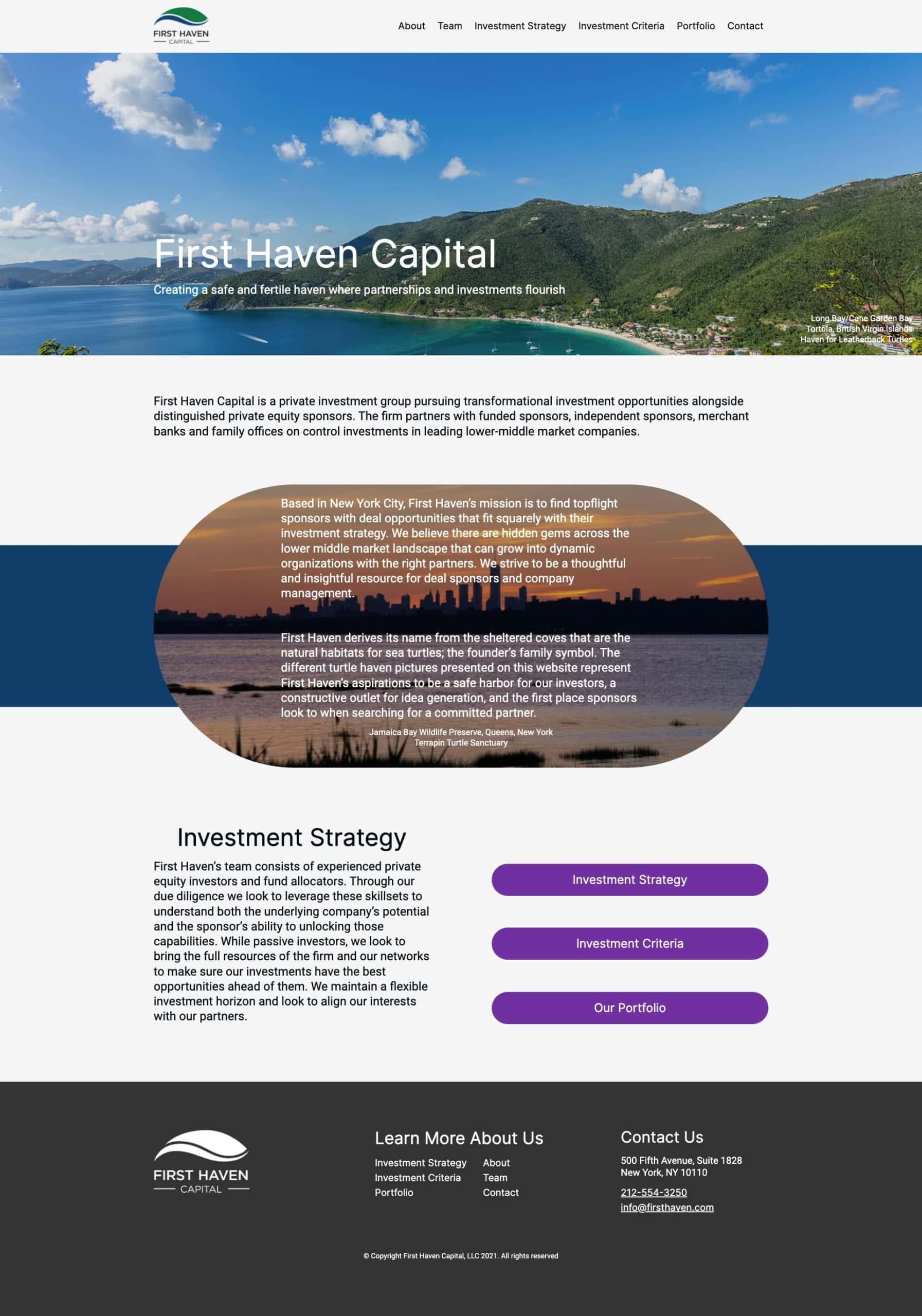 first haven capital website example