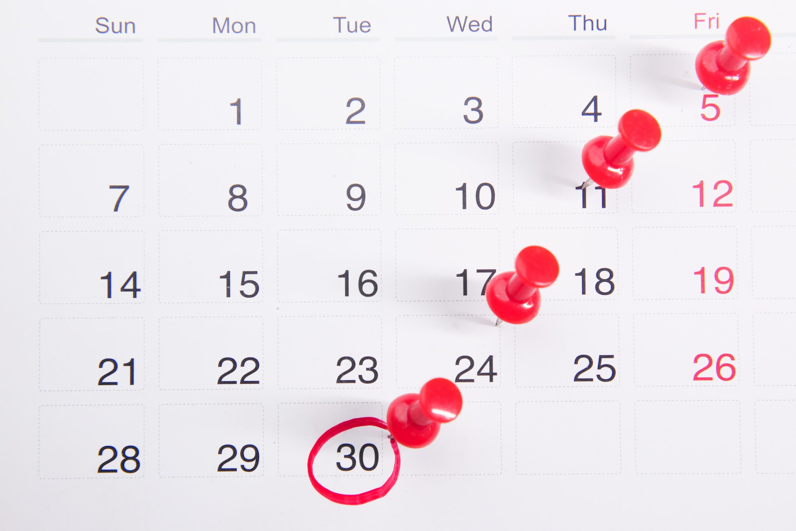Calendar to count down unreasonable deadline for software development
